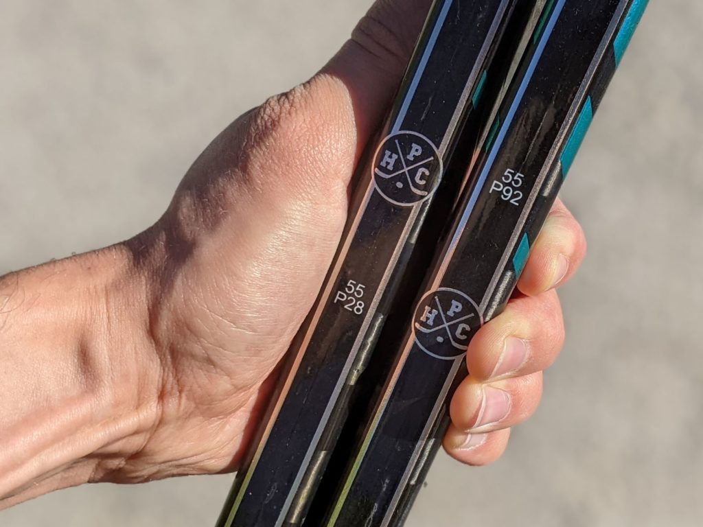 Bâtons de hockey HPC X1X avec palettes P28 et P92, 55 flex - Laquelle donnera le tir le plus précis ? -Technique-Hockey
