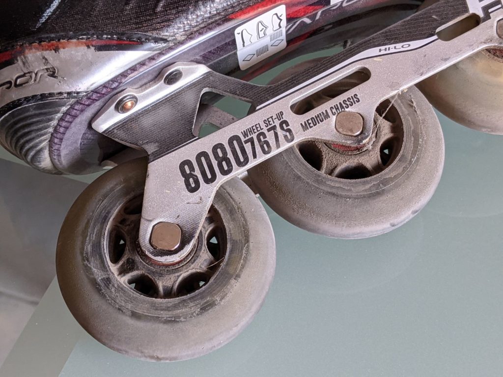 Comment choisir ses roues de roller hockey - Dimensions des roues sur le chassis