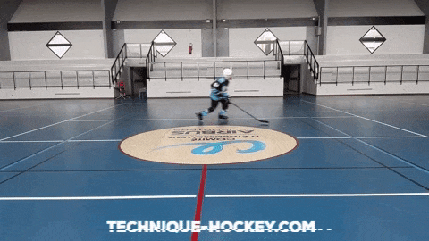 Comment faire des virages croisés - Virage croisé à droite - Technique Hockey.gif