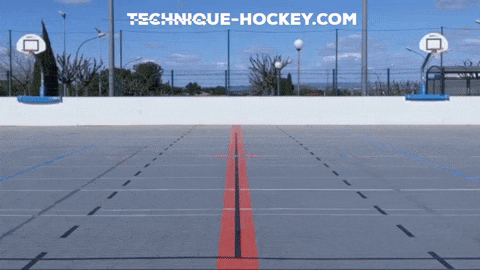 Comment freiner au roller hockey - Freinage chasse-neige de face - Technique Hockey
