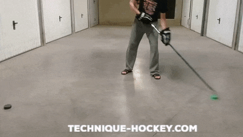 Exercice maniement L revers - Technique-Hockey