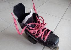 Patin de roller hockey - Lacets cirés