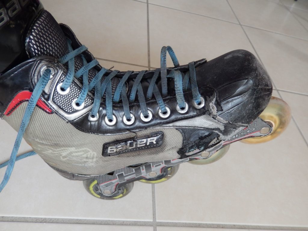 Comment lacer efficacement ses patins de hockey - Patin de roller hockey - Talon au sol
