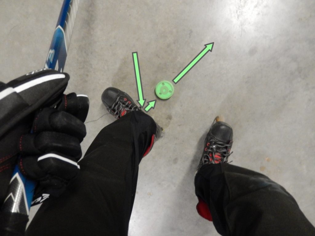 Recevoir une passe dans les patins - Statique - Technique Hockey