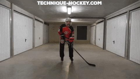 Recevoir une passe dans les patins - Statique - Technique Hockey