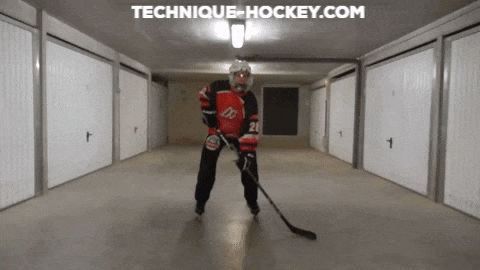 Recevoir une passe dans les patins - Statique avec la palette - Technique Hockey