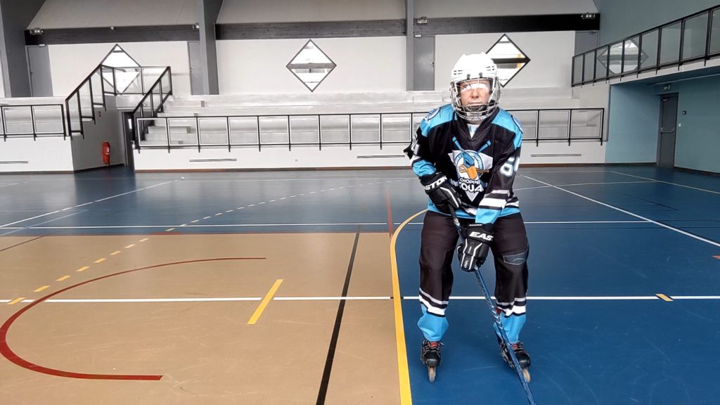 Virage, épaules et tranfert de poids - Position de base - Technique-Hockey