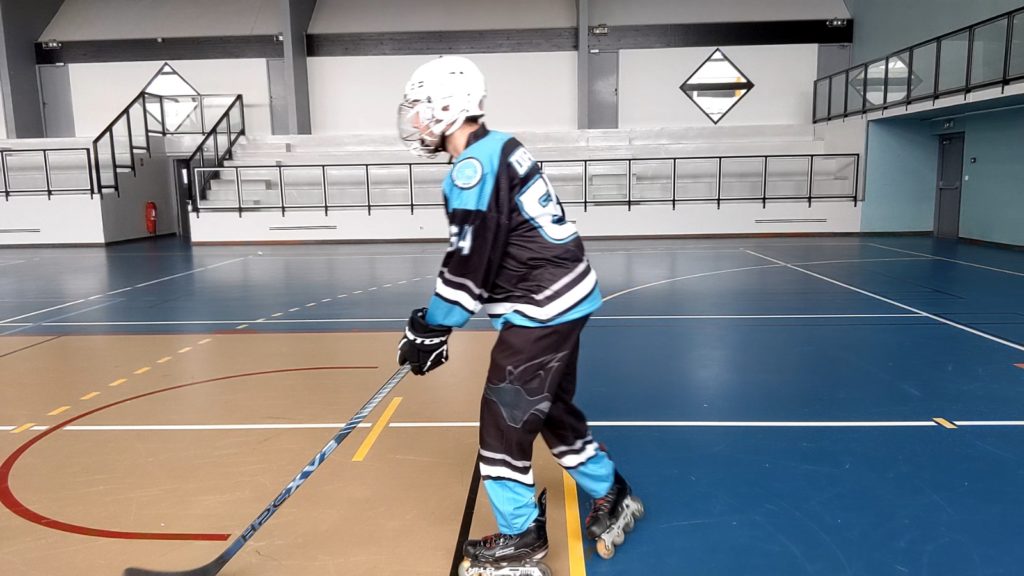 Virage, épaules et tranfert de poids - Réorientation du patin extérieur au virage - Technique-Hockey