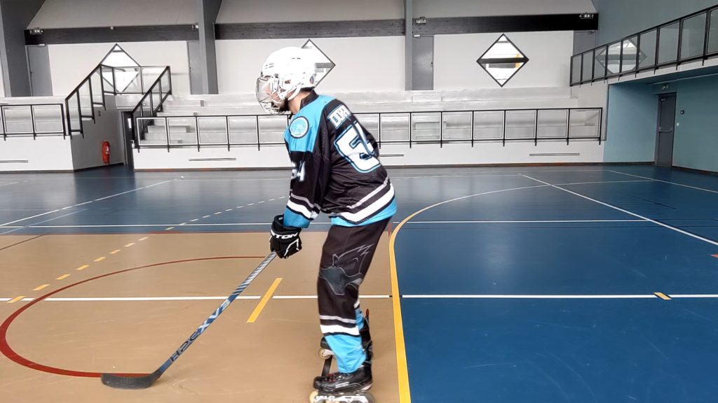 Virage, épaules et tranfert de poids - Virage terminé, position de base - Technique-Hockey